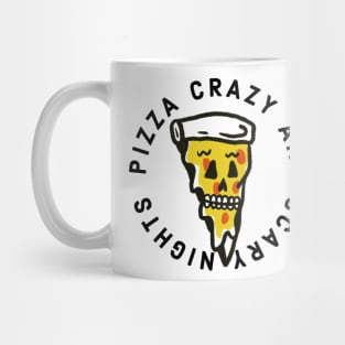 Pizza crazy and scary nights Halloween funny Mug